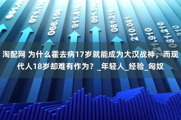 淘配网 为什么霍去病17岁就能成为大汉战神，而现代人18岁却难有作为？_年轻人_经验_匈奴